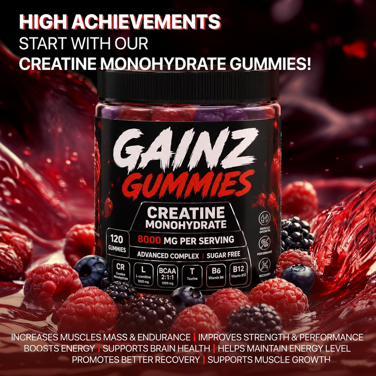 Creatine Gummies And Vitamins