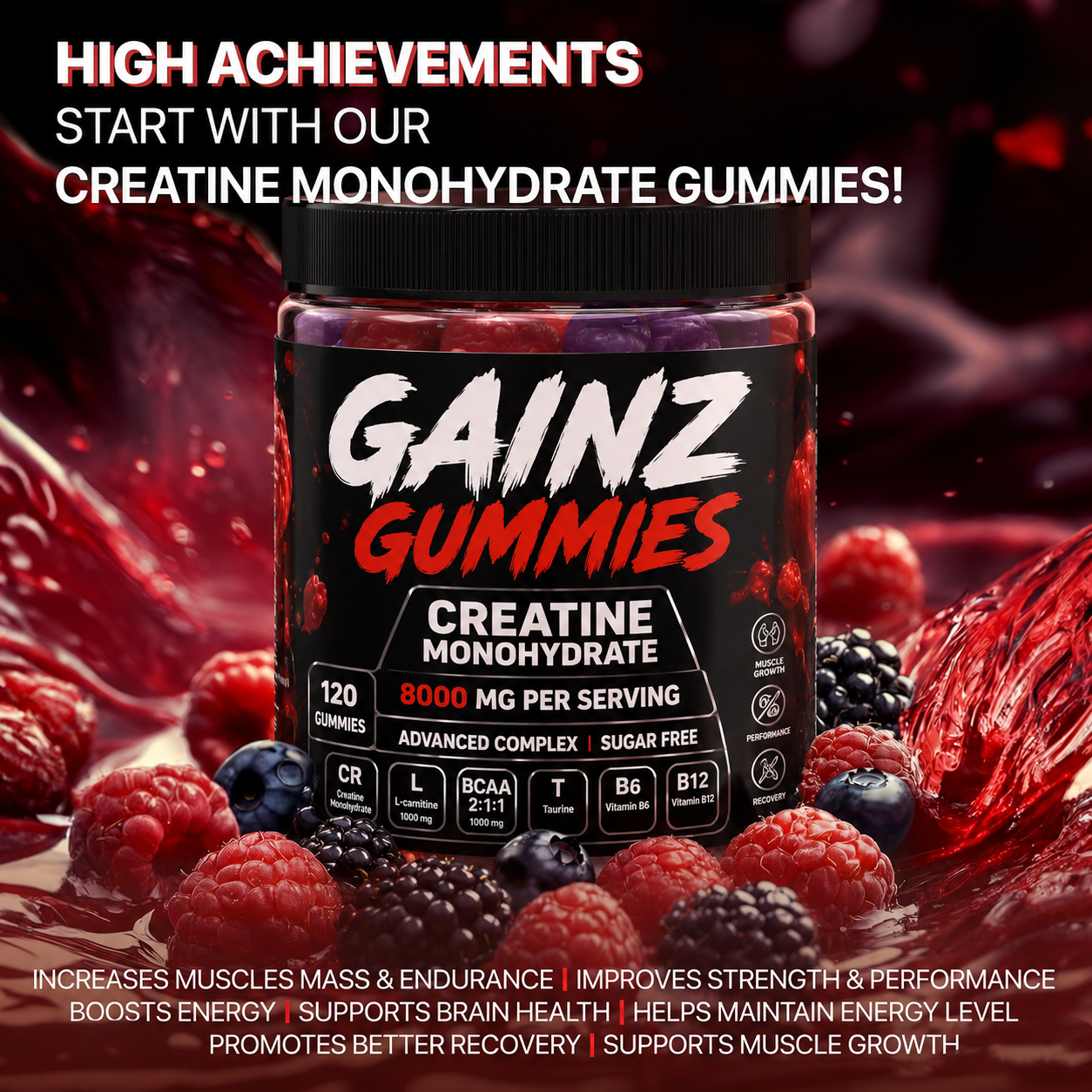 Creatine Gummies And Vitamins